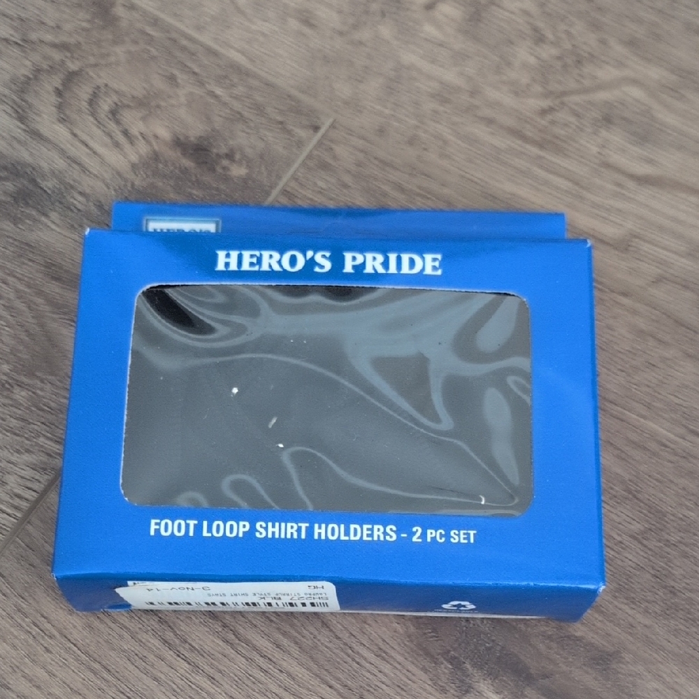 HERO'S PRIDE Foot Loop Shirt Holders - Blue